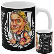 Darcy Moore Mug - Collingwood Magpies - Art by Brocker