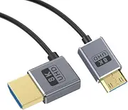 30/60/120cm Thin HDTV 2.1 Video Cable Cord 8K@60Hz Small to HDTV Coaxial Wire Wide Compatibility
