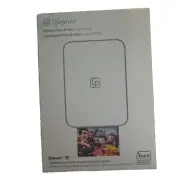 Brand New Lifeprint Portable 3" x 4.5" Photo Video Printer for iPhone - White