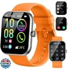 Jugeman Smart Watches for Women Men, 2025 New 1.96" HD Smartwatch (Answer/Mak