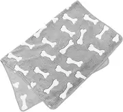 Abaodam Coral Fleece Pet Blanket for Dogs Cats Warm Soft and Breathable Throw for Autumn Winter for Sofa Use for Pets Bone