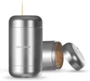 Toothpick Holder Dispenser,Toothpick Storage Container,Toothpick Silver
