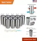 20oz Tumbler 12 Pack Double Wall Vacuum Insulated Travel Mug Bulk, Stainless ...