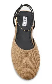 [ALAÏA] Raffia Mules