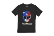 Power Rangers Boys Spliced Head T-Shirt (Black) - UTTV2454