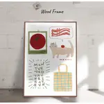 [KOREAN HOME INTERIOR] MY HOME POSTER (A3 SIZE, WOOD FRAME)