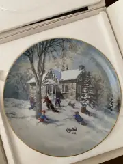 Hutschenruether Tobogganing Favorite Presents by Keirstead Canadian Artist