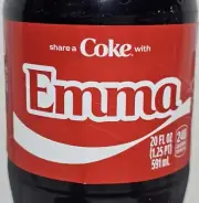 Share a Coke with Emma 2025 Personalized Gift Coca Cola Bottle 20oz