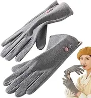 Warm Touch Screens Gloves, Warm Fleece Lined Gloves Elastic Cuff Winter Texting Gloves, Cold Weather Warm Gloves Suit for Running Driving Cycling Working Hiking Zekkle