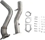liwei store 3 "car Exhaust Manifold Compatible With Impreza WRX 2002-2007 EJ205 EJ225 STi