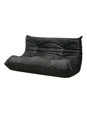 [Levede] 2 Seater Caterpillar Sofa in Black