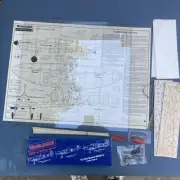 Wingleader SuperMarine Spitfire Mrk 1 Rubber Powered Kit 1:24 Balsa Airplane Kit
