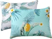 MOBUTOFU Pillowcase Pineapple Pattern Modern Pillow Cover Washable Easy Clean Perfect Home Decor