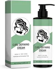 Curl Defining Cream, Moisturising Curl Enhancing Lotion, Volumizing Hair Cream for Women, Smoothing Curling Cream Detangles, Long-Lasting Anti-Frizz for Dry or Damaged Hair (1pc)