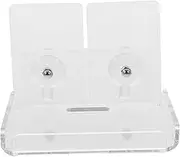 KOMBIUDA 1 Set Floating Camera Wall Shelf No Drill Installation Viewing Angle Transparent Design Strong Support for Security Cameras and Monitors Easy to Install Wall Mount Bracket
