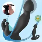 Rear Sucking Wearable Plug For Licking Vibrating Thrusting Male Adults Sex Toy