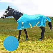 Horse Fly Sheet|Soft Mesh Summer Protection with Advanced UV & Insect Defense (Blue-66in)