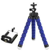 Tripod Flexible Octopus Bracket Holder Stand Mount Cell Phone iPhone Camera Blue