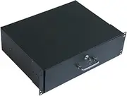Generic 19 Inch Rack Drawer for Network and Server Equipment with Locking Mechanism, 44x31.5x9cm