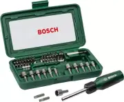 Bosch 46 pc Tool Screwdriver Ratchet Bit Socket Wrench Magnetic Bit Holder Set