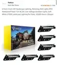 6 Pack 4 Inch LED Hardscape Lighting, Retaining Wall Lights IP65 Waterproof