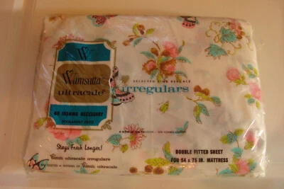 Wamsutta Ultracale Double Fitted Sheet for 54 x 75" mattress NIP irregular