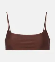 [Jade Swim] Jade Swim Muse Scoop bikini top AU 16 brown