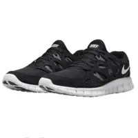 在飛比找蝦皮商城優惠-NIKE FREE RUN 2 黑白 網眼 透氣 訓練鞋 5