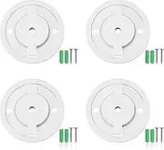 Smart Camera Wall Mounting Base with Screws,4 Pack Monitor Wall Mount Small Floating Shelf Compatible with Tapo C200 Compatible with TP-Link C210,White Universal Baby Monitor Wall Mounting Base,55mm
