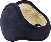 [Generic] Unisex Winter Earmuffs, Warm Outdoor Ear Warmers, Adjustable Ear Covers with Lamb Wool, Behind the Head Ear Warmers for Outdoor Skiing Biking Fishing