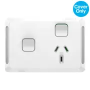 Clipsal Pro Single Powerpoint 10A + Extra Switch Skin White | P3015XC-XW
