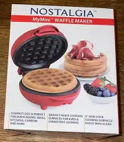 Nostalgia MWF5AQ MyMini Personal Electric Waffle Maker, Hash browns, French Toas