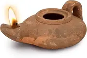 Herodian - Classic with Handle - Replica Ancient Clay Oil LAMP in Gift Bag & Certificate of Authenticity Hanukkah-Judaica/Christian Gift