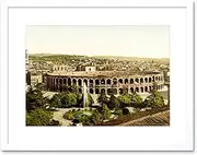 Vintage Verona Arena Stadium Roman Ruins Italy Framed Wall Art Print