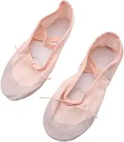 [LIFKOME] Pocket Shoes Toe Spacers Canvas Ballet Balance Shoes Women Ankle Socks Women Flat Shoes Gymnastic Yoga Shoes Slippers Shoes Bell Dance Beige