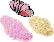 jojofuny 15pcs Heart Shape Iron Applique Patches DIY Clothes Accessories for Customizing Jackets Jeans and Bags Durable Patches for Personal Style