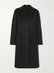 [BRIONI] BRIONI - Wool And Cashmere-blend Coat - Black - IT50 IT 50 Black