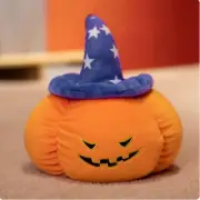35cm Halloween Pumpkin Plush Doll Wizard Hat Pumpkin Pillow Blue Smug Star