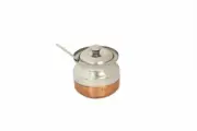 Ghee Pot Steel and Copper Bottom Oil Container 250 ml