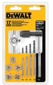 Metric Steel Tap and Die Set (17-Pieces)