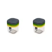 2PK Joseph Joseph Multi-Prep 12cm Mini Manual Chopper Slicer w/ Collecting Base