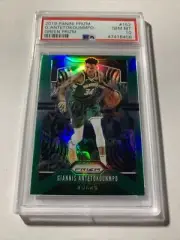 ⭐️2019 Panini Prizm Giannis Antetokounmpo #152 GREEN Prizm PSA 10 GEM MINT⭐️