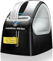 DYMO LabelWriter 450 Duo Label Maker | Direct Thermal Label Printer | Fast Printing of Labels, Barcodes & More | Prints Both LW Labels & D1 Plastic Labels