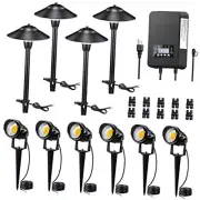 LED Landscape Lighting Kit Low Voltage Landscape Lights with Transformer Low