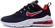 [Nike] Air Max 270 React Mens Running Trainers CT1280 Sneakers Shoes (UK 7.5 US 8.5 EU 42, Midnight Navy Chile red 400) 400