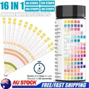16 in 1 Drinking Water Test Kit Strips Home Water Quality Fast Testing, Easy Use