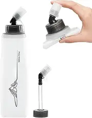 Soft Flask | Portable Drink Bags Folding Water Bottle Reusable 500ml | Outdoor Sports Accessory With Extension Tube Foldable Hydration Flask For Running Vest