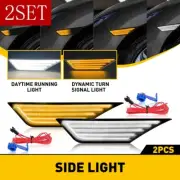 Switchback Sequential Turn Signal LED Side Marker Light For Honda Civic Lamp 2se