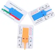WEKADRIN 3pcs Tire Tread Depth Gauge for Cars Trucks Measure Tool Depth Gauge Dial Automotive Gauges Car Brake Pad Thickness Gauge