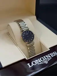 在飛比找Yahoo!奇摩拍賣優惠-浪琴 嘉嵐系列 石英錶 24mm Longines La G